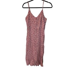 🟢 3/$30 Abercrombie & Fitch Red Floral Slip Midi Dress
